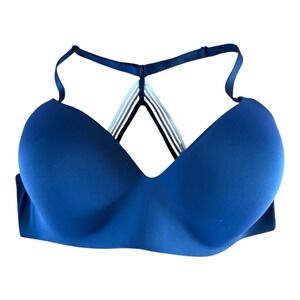 Victoria's Secret Bra‎ 36DD T-Shirt Lightly Lined Wireless Bra Dark Blue